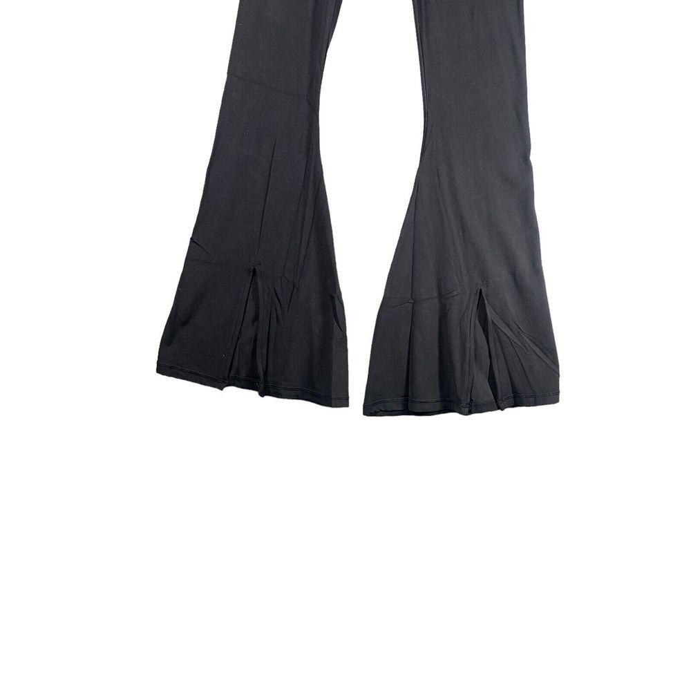 OFFLINE‎ by Aerie Womens Real Me Extra Flare High Rise Front Slit Black Leggings - Picture 4 of 8